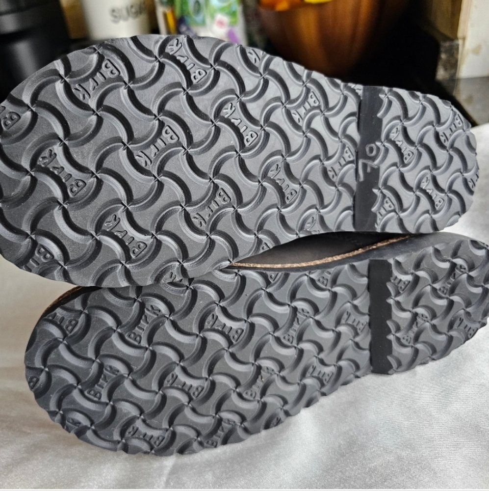 🔥🆕 Birkenstock Bryson Boots Graphite Oiled Gray Shearling Combat Winter Boots - Picture 5 of 14